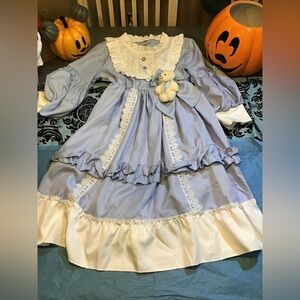 Lolita teddy bear dress long sleeve classic fashion girl dress